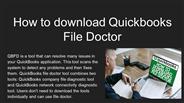 What is the Quickbooks file doctor