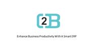Enhance Business Productivity With A Smart ERP