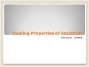 Healing Properties of Amethyst