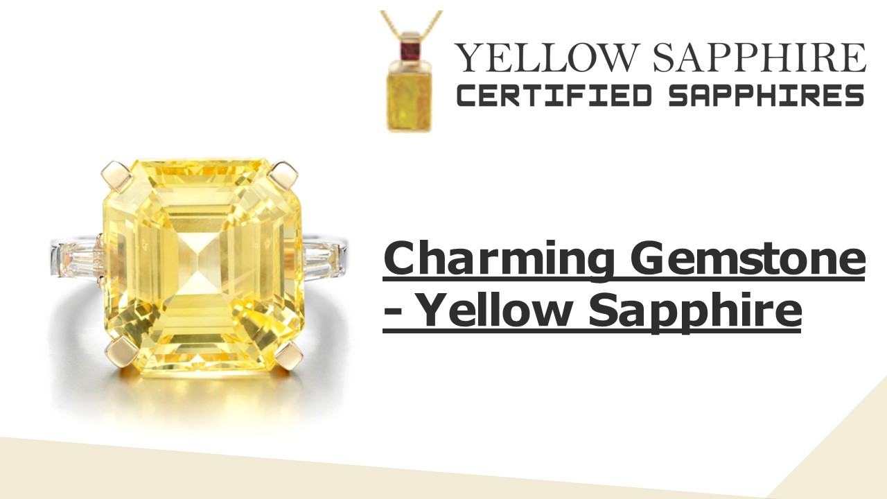 Charming Gemstone -Yellow Sapphire