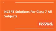 NCERT Solutions For Class 7 All Subjects