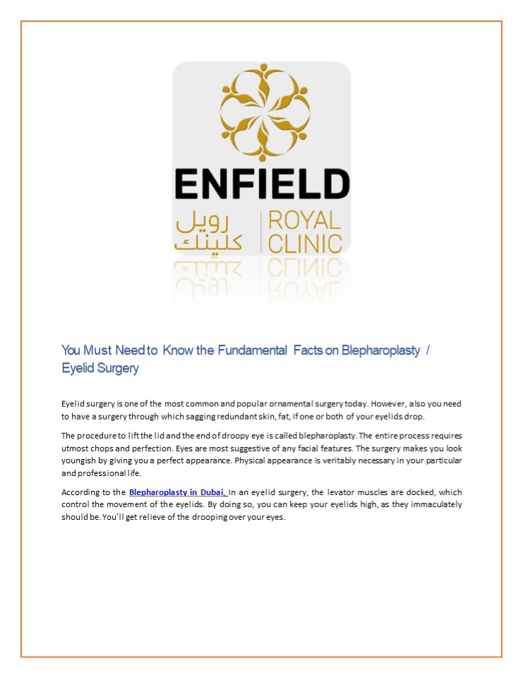 Blepharoplasty in Dubai