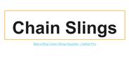 Lifting Chain Slings