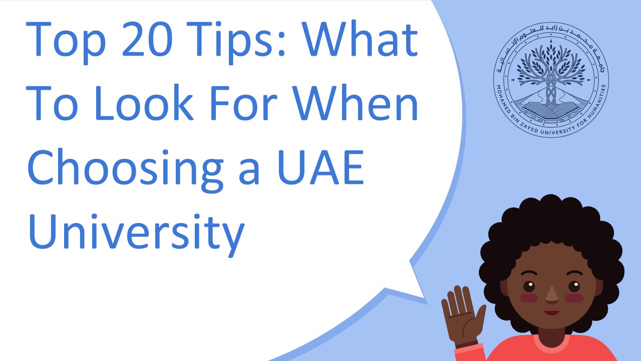 Top 20 Tips: What To Look For When Choosing a UAE University