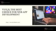 Vue.js, the best choice for Web App Development