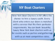 NY Boat Charters