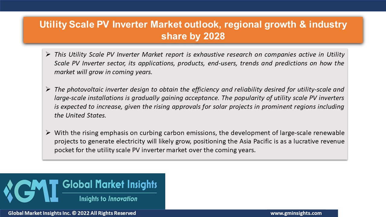 Utility Scale PV Inverter Market outlook, regional growth & industry ...