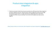Product data integration & apps integration