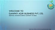 Menthol Manufacturing Company in India