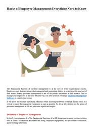 Hacks of Employee Management: Everything Need to Know