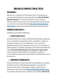 Idea OF BLOCK CHAIN IN M. TECH