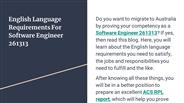 English Language Requirements For Software Engineer 261313
