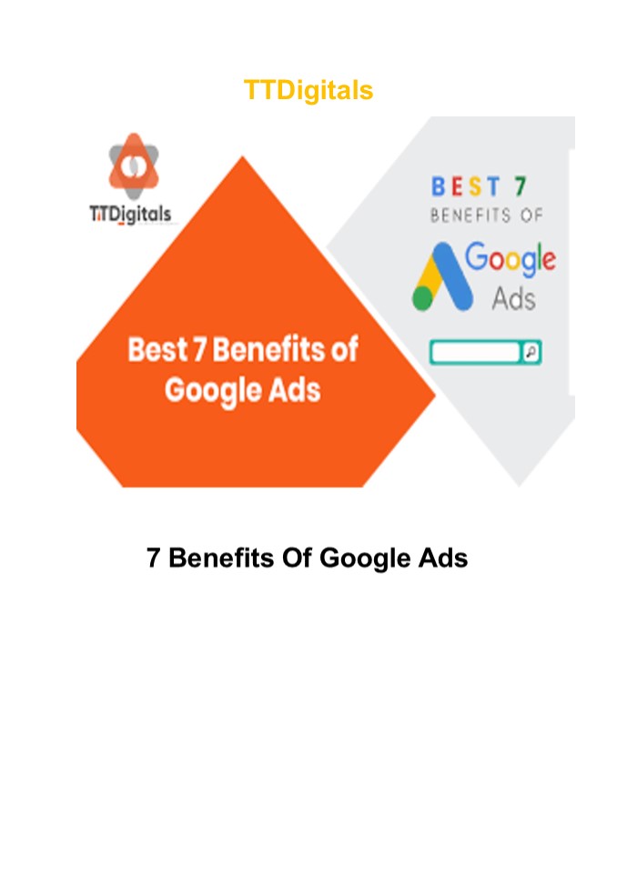 PPT Best 7 Benefits Of Google Ads PowerPoint presentation free to
