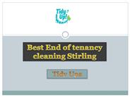 Best End of tenancy cleaning Stirling