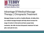 Advantage Of Medical Massage Therapy | Chiropractic Treatment
