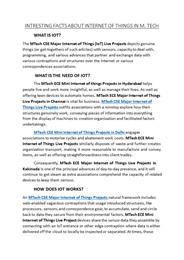 intresting facts about iot  in mtech