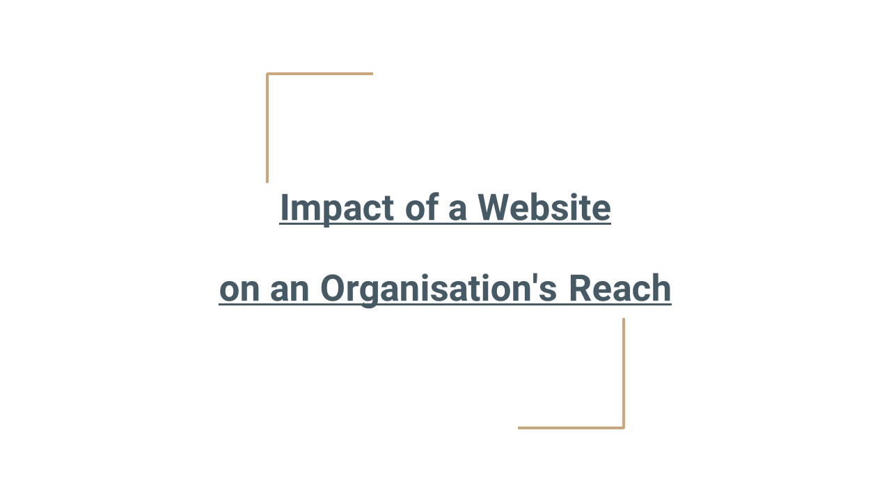 Impact of a Website on an Organisation's Reach
