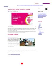 cancer hospitals in india