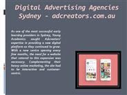 Digital Advertising Agencies Sydney - adcreators.com.au