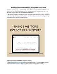 What Exactly is Ecommerce Website Development? A 2022 Guide