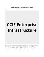CCIE Enterprise Infrastructure by Saria