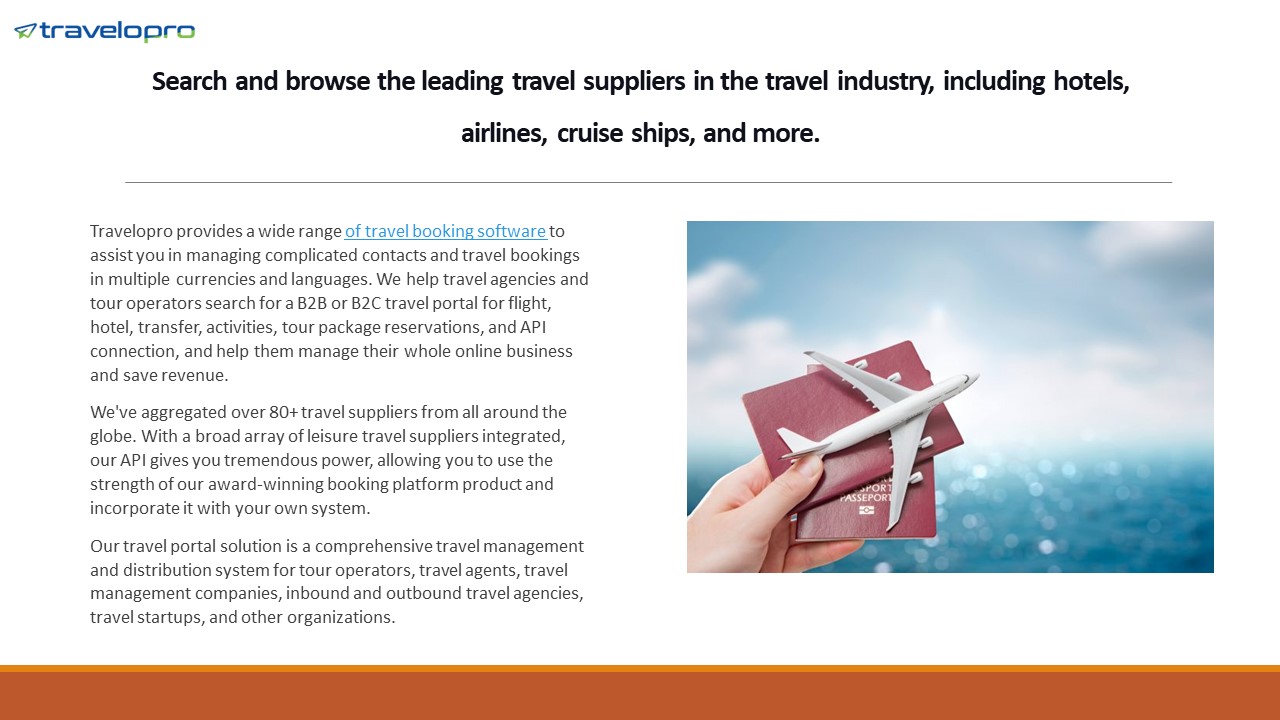 Travel Suppliers | Travel API Providers
