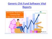 Generic Chit Fund Software Vital Reports