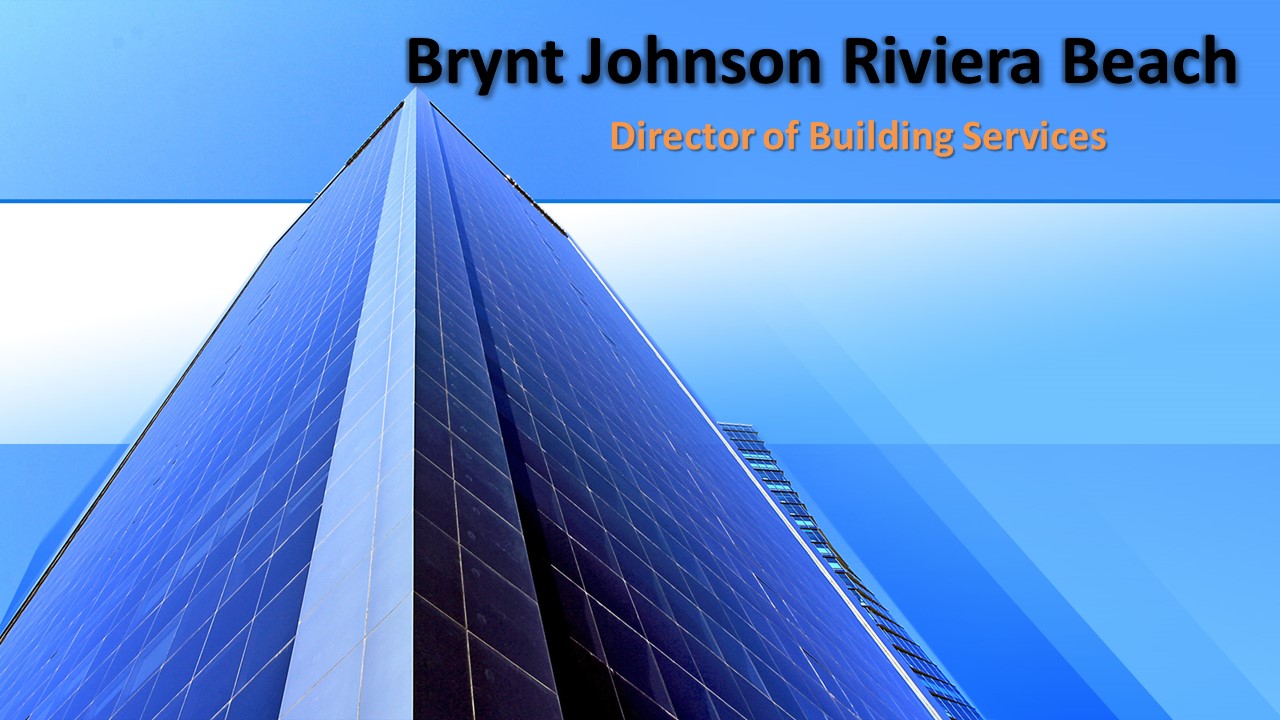Brynt Johnson Riviera Beach - Director of Building Services