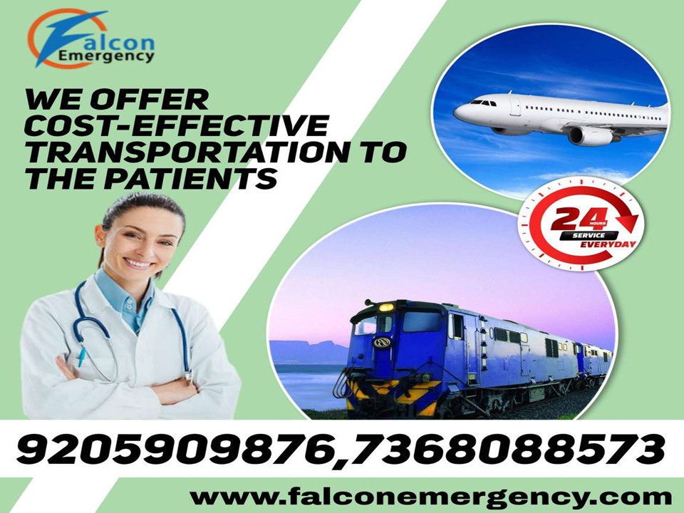 Falcon Emergency Train Ambulance in Patna and Guwahati Offer a Cost-Effective Solution