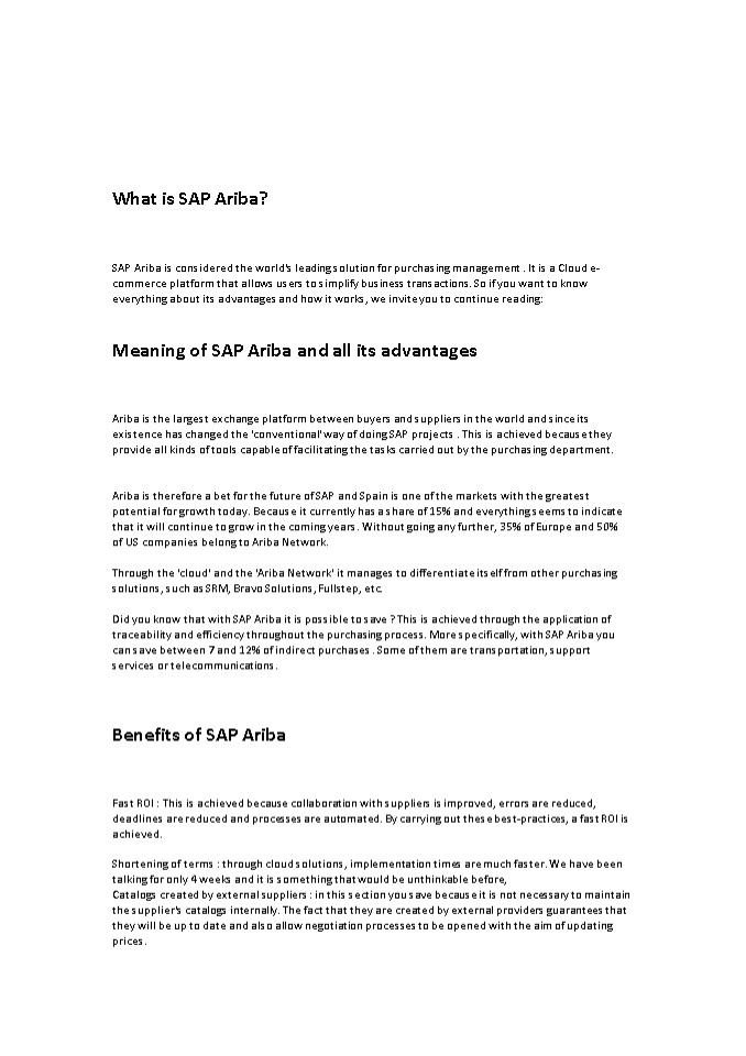 PPT SAP Ariba Procurement Training Sap Ariba Training Material 