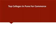 Top Colleges In Pune For Commerce