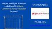 Atlanta Commercial Fence Installation