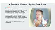 4 Practical Ways to Lighten Dark Spots