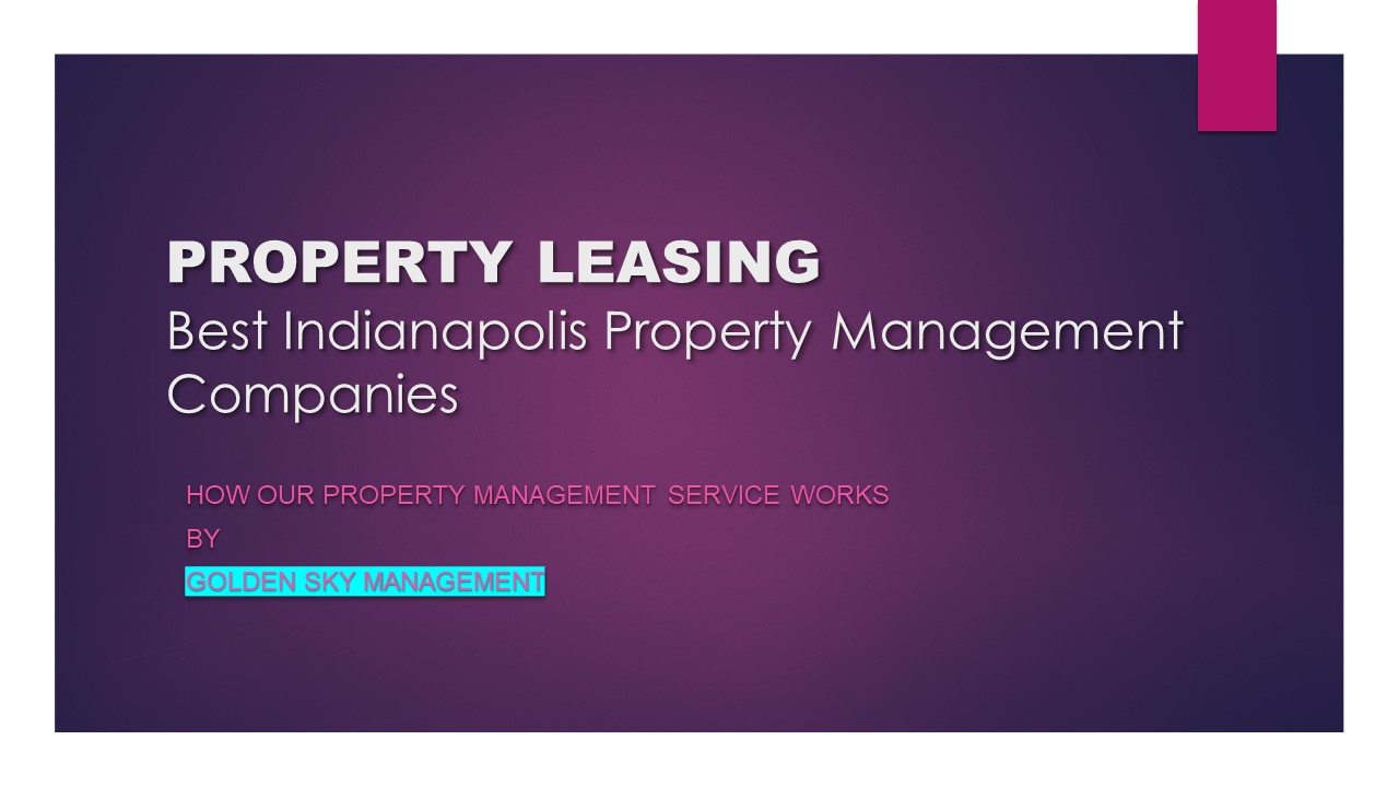 Property management Leasing & Marketing Services Indiana