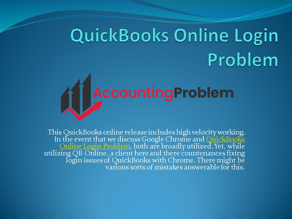 How to Fix QuickBooks Online Login Problem