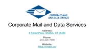 Print and mail services