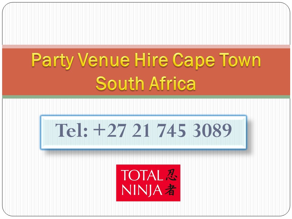 Party Venue Hire Cape Town South Africa