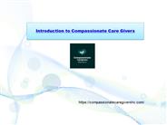 Introduction to Compassionate Care Givers