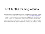 Best Teeth Cleaning in Dubai