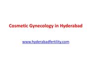 Cosmetic Gynecology in Hyderabad