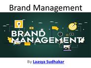 Laasya Sudhakar Explains Brand Management