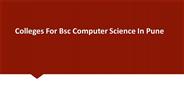 Colleges For Bsc Computer Science In Pune