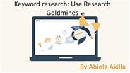 Keyword Research: Catchphrase Research by Abiola Akilla