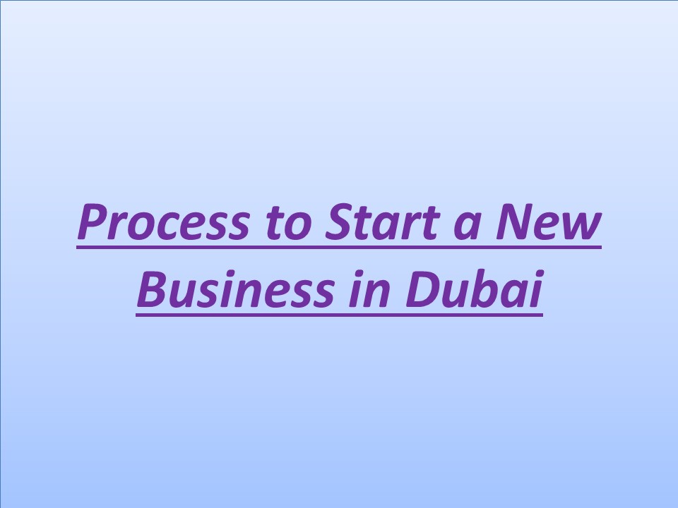 Process to Start a New Business in Dubai