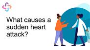 What causes a sudden heart attack?