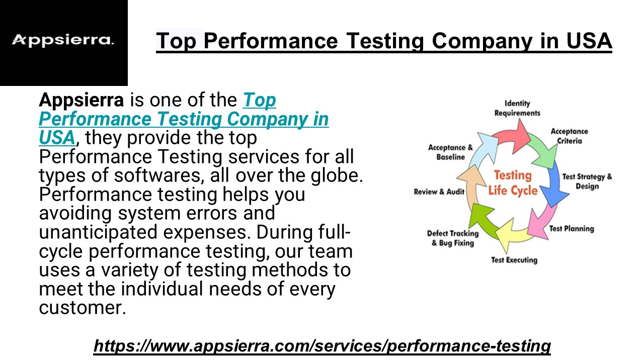 Top Performance Testing Company in USA