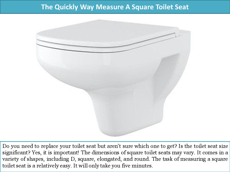 PPT The Quickly Way Measure A Square Toilet Seat PowerPoint