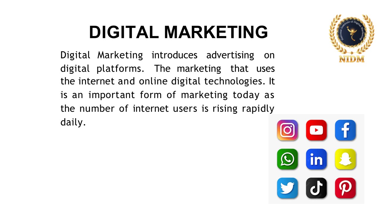 National institute of digital marketing India