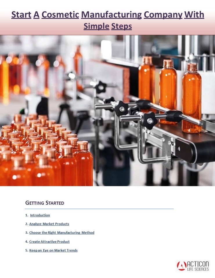 Important points for starting a cosmetic manufacturing company