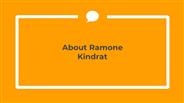 About Ramone Kindrat